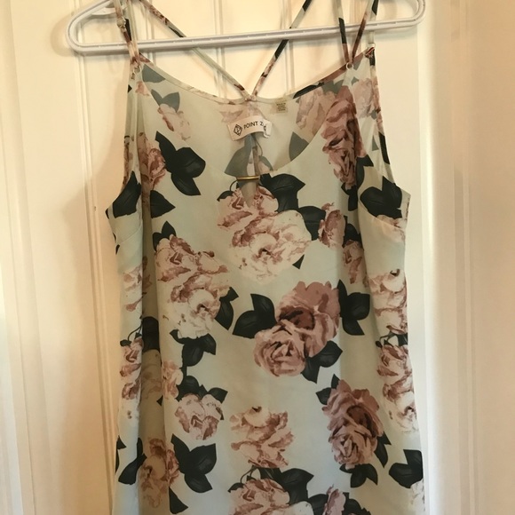 Point Zero Womens large strappy floral tank top - Picture 4 of 10